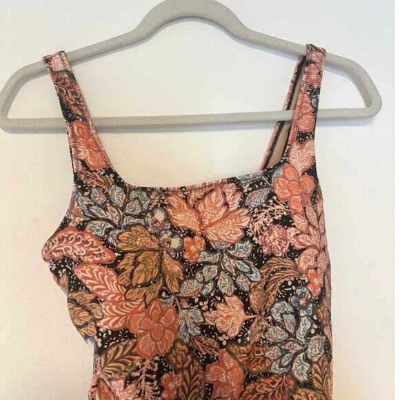 NWT A Pea In The Pod Square-Neck Maternity One Piece Swimsuit Floral Size Small - Picture 5 of 7
